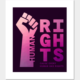 Human Rights Fist Up Illustration 01 Posters and Art